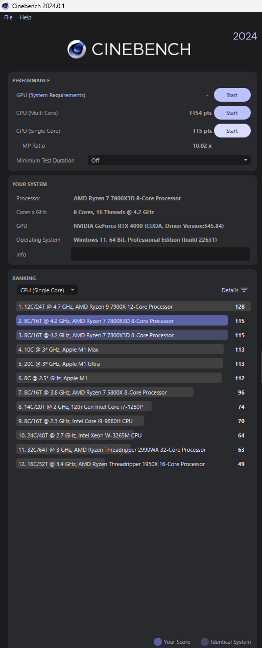 Post your Cinebench 2024 score Page 14 TechPowerUp Forums