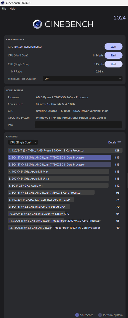 Post your Cinebench 2025 score Page 14 TechPowerUp Forums