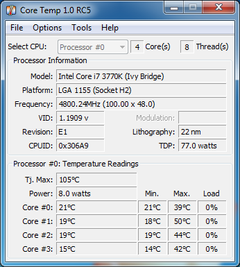 Coretemp. Процессор температура 65. Max Core Frequency отрицательная. Intel Core e7500 сколько хешрейт. For Processors with a TDP of 95 Watts maximum.