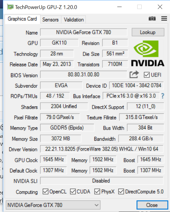 Gtx 780 2025 ti gpu z