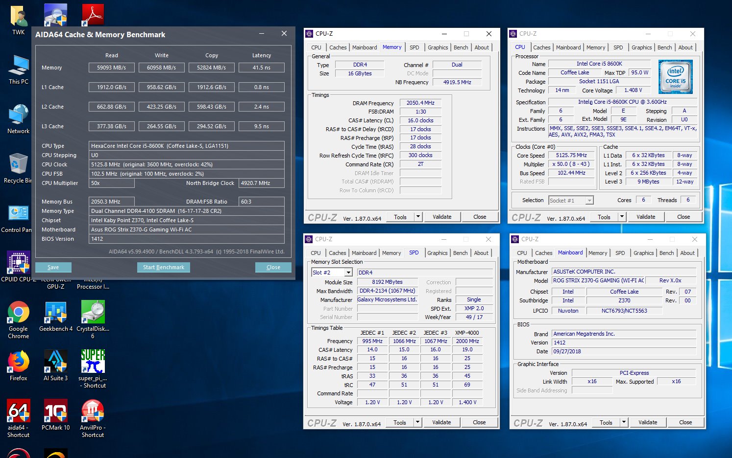 Aida cache memory benchmark как запустить