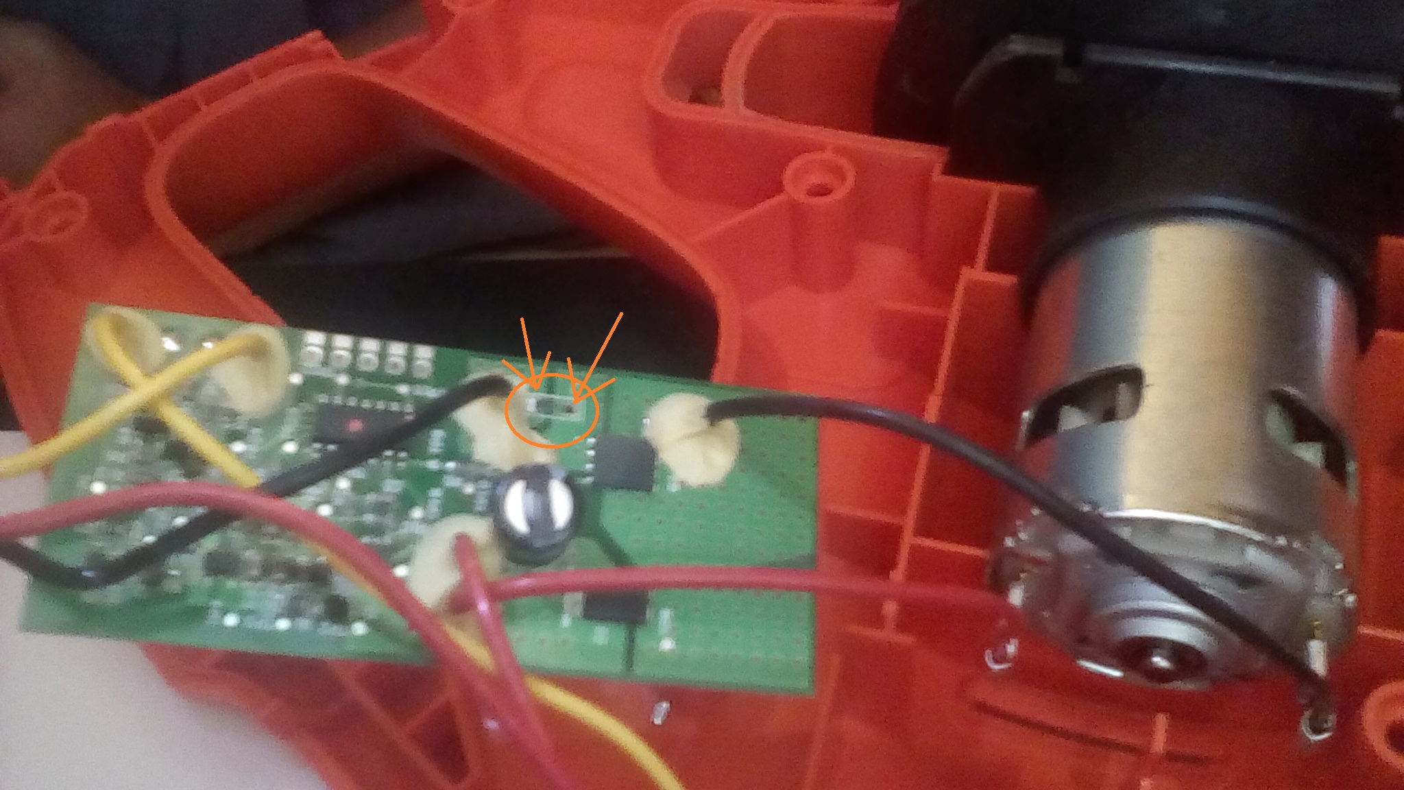 Black and Decker 20V DC Lithium Sweeper Circuit Board Repair - Help.