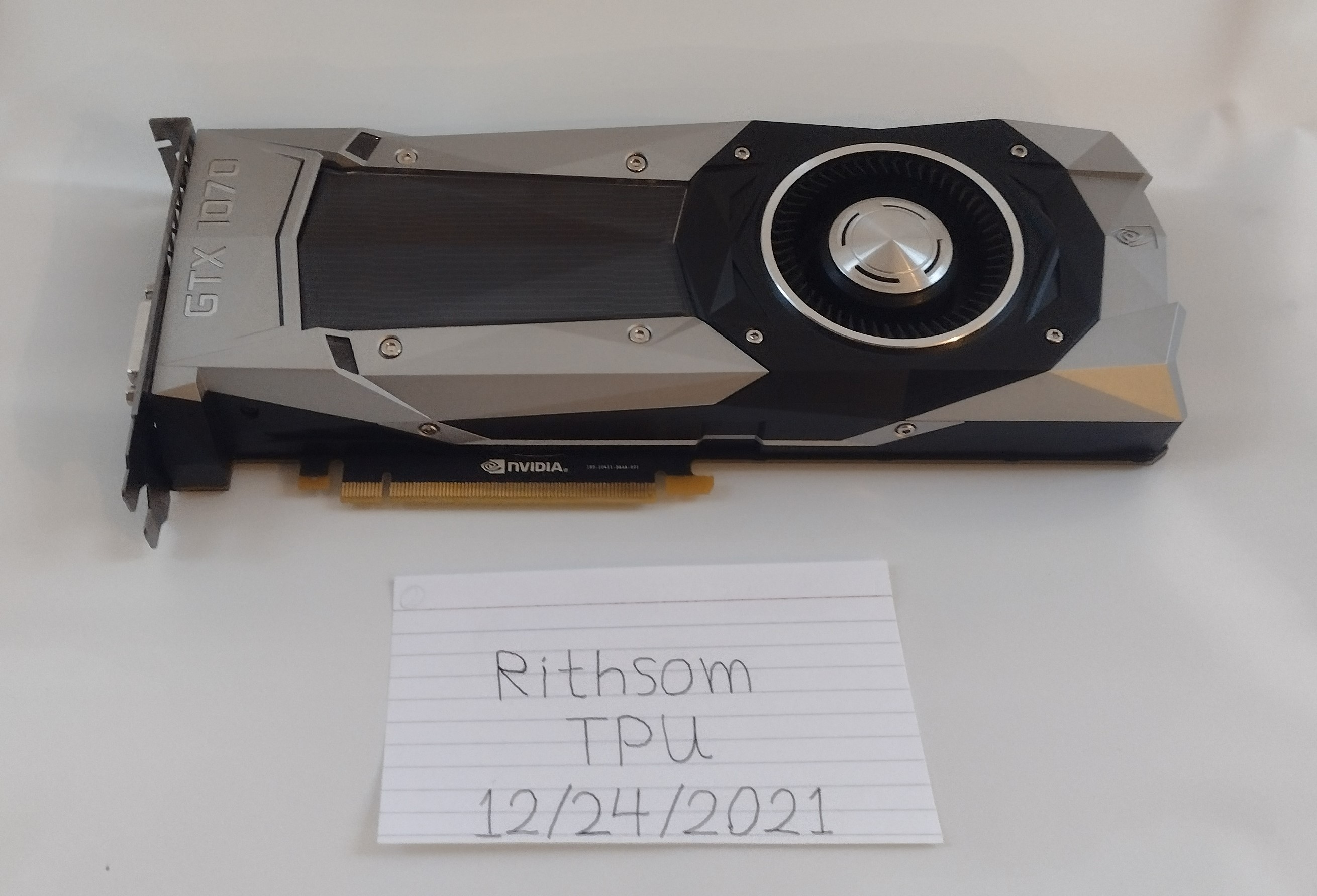 [FS][US] - [SOLD] GTX 1070 Founders Edition | TechPowerUp Forums