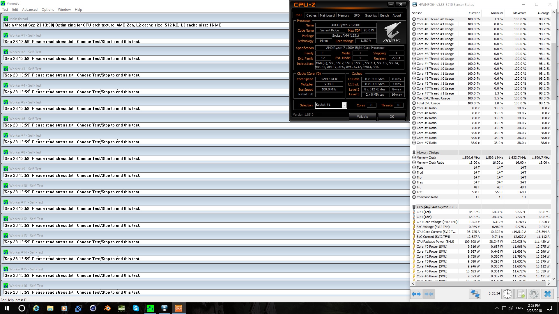 Prime95 Ryzen 7 1700X @ 3.8GHz run (Small FFTs torture test).jpg