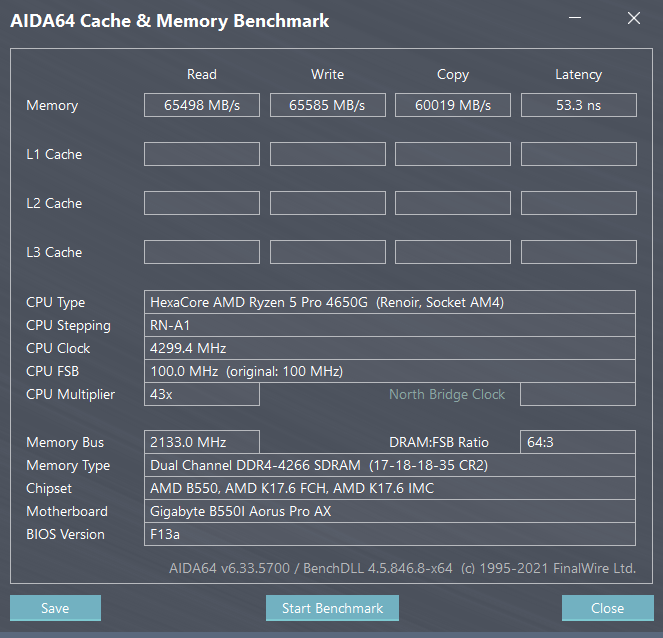 Share your AIDA 64 cache and memory benchmark here Page 61