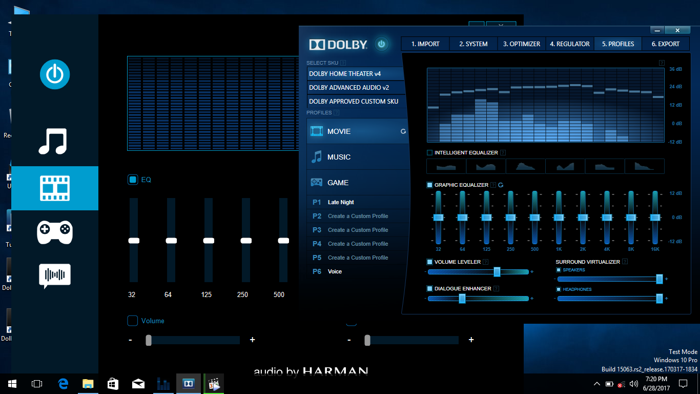 Драйвер звуковой high definition. High Definition Audio эквалайзер. Dolby Home Theater v4 профили. Dolby Advanced Audio v2 - Realtek HD Audio. Realtek HD Audio для Windows 10 Dolby.