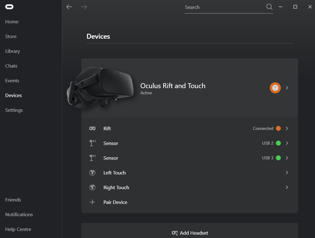 oculus rift s usb device not recognized