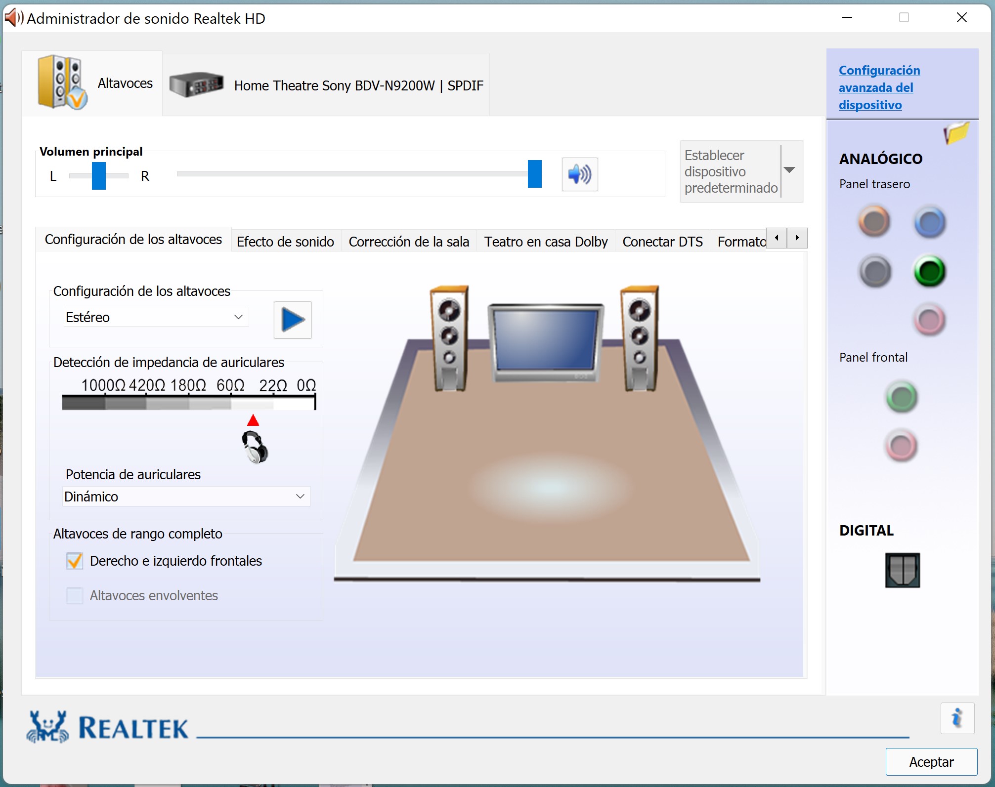 Переназначение гнезд звуковой карты Realtek Windows 7