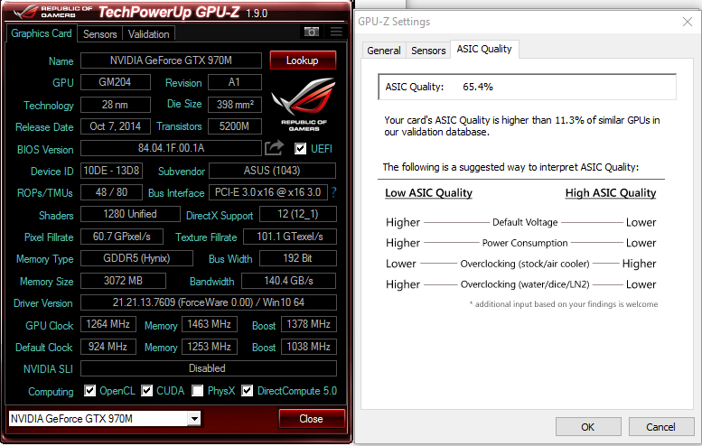 Post your gpu's ASIC quality | Page 23 TechPowerUp Forums