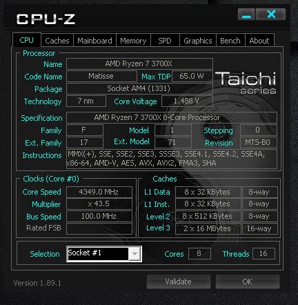 Asrock x570 pro4 ryzen 7 2024 3700x