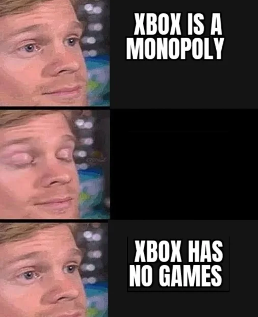 Xbox has no games Xbox is mono.png