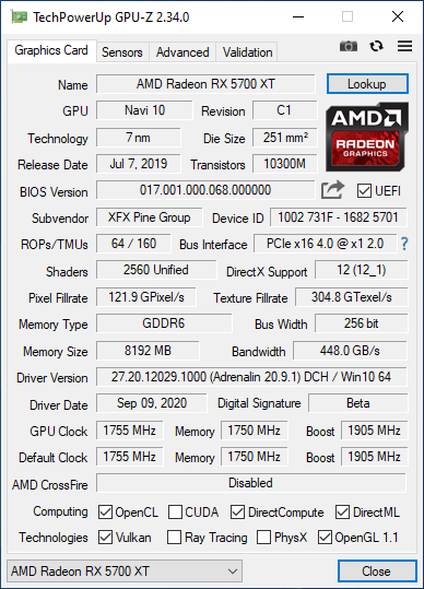 Error 0fl01 при прошивке видеокарты от radeon