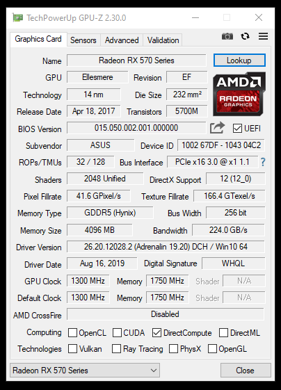 Hynix Bios For Strix Rx570 O4g Gaming Techpowerup Forums