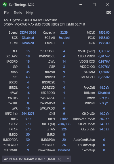 ZenTimings_Screenshot C9BLM 16GB DR WTRS 3 3866 CL15.png