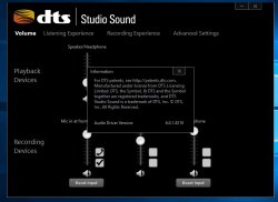 dts audio control panel realtek