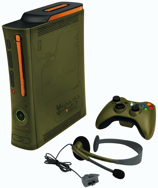 Microsoft Xbox 360 Console with Wired Controller - Halo 3