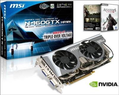 MSI Readies GeForce GTX 460 1 GB HAWK Graphics Card | TechPowerUp