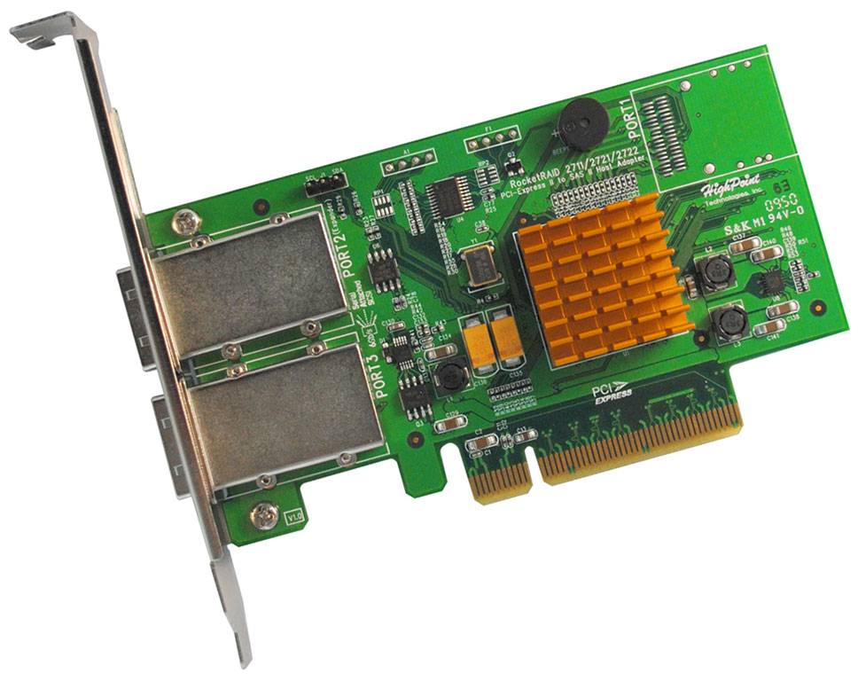 HighPoint Launches Industry's 1st PCI-E 2.0 x16 SATA Port