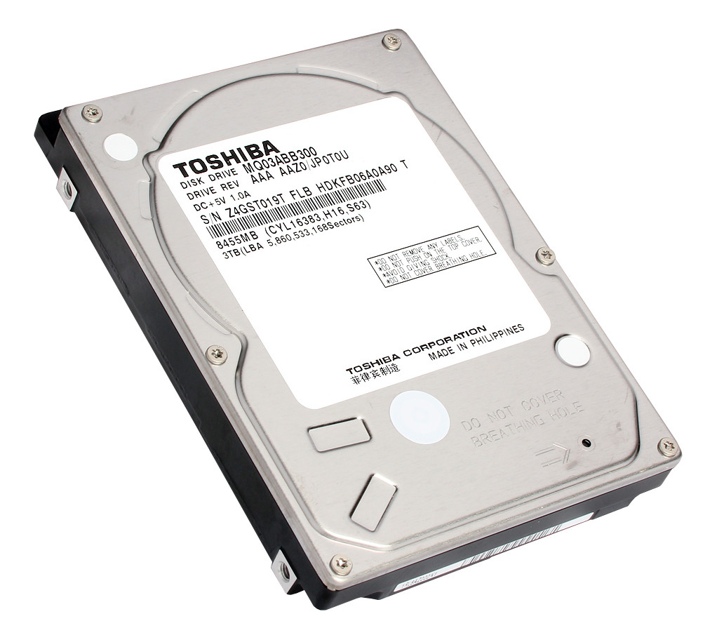 Toshiba Launches Industry's Largest Capacity 2.5-inch HDD