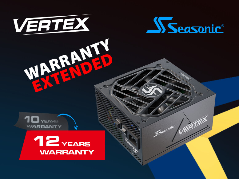 Seasonic Extends VERTEX Series Power Supply Warranty to 12 Years