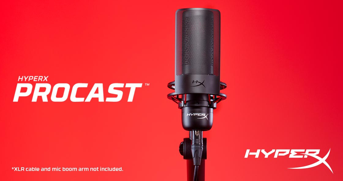 HyperX announces new DuoCast Microphone, white colourways for