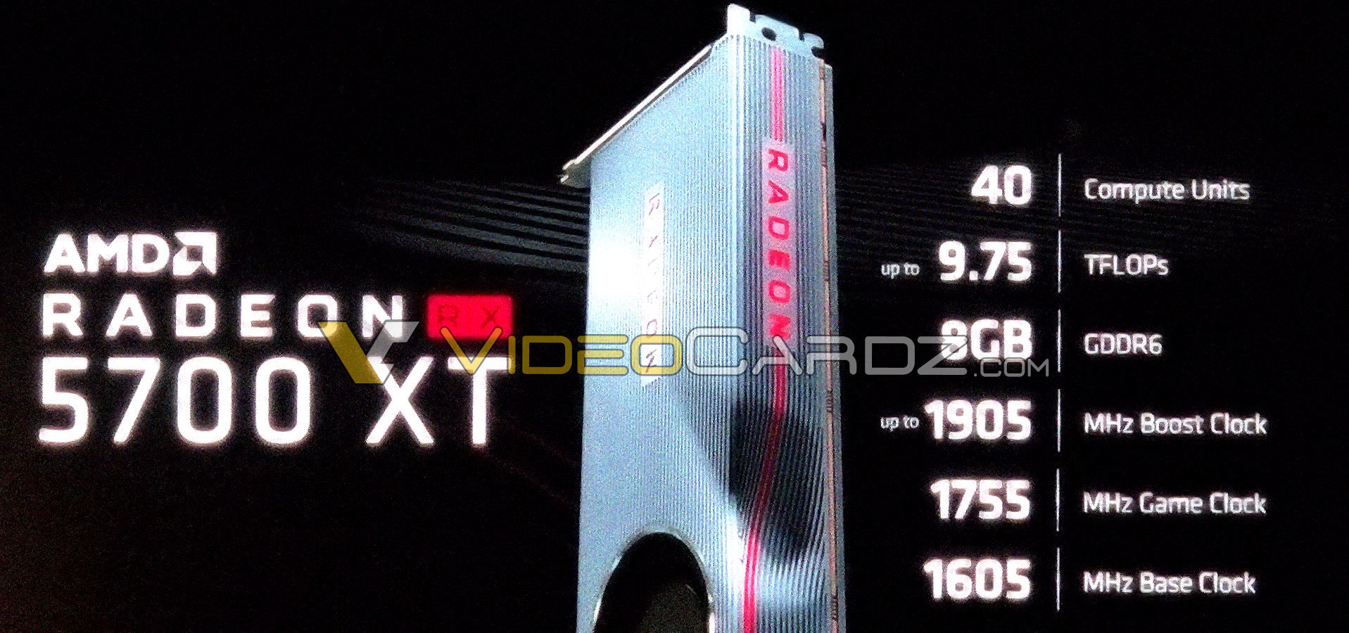 AMD Radeon RX 5700 XT Slide Leaked 