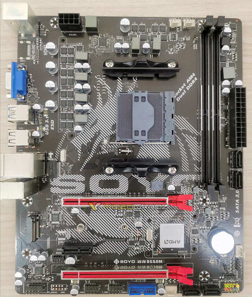 AMD B550 Motherboard Appears 