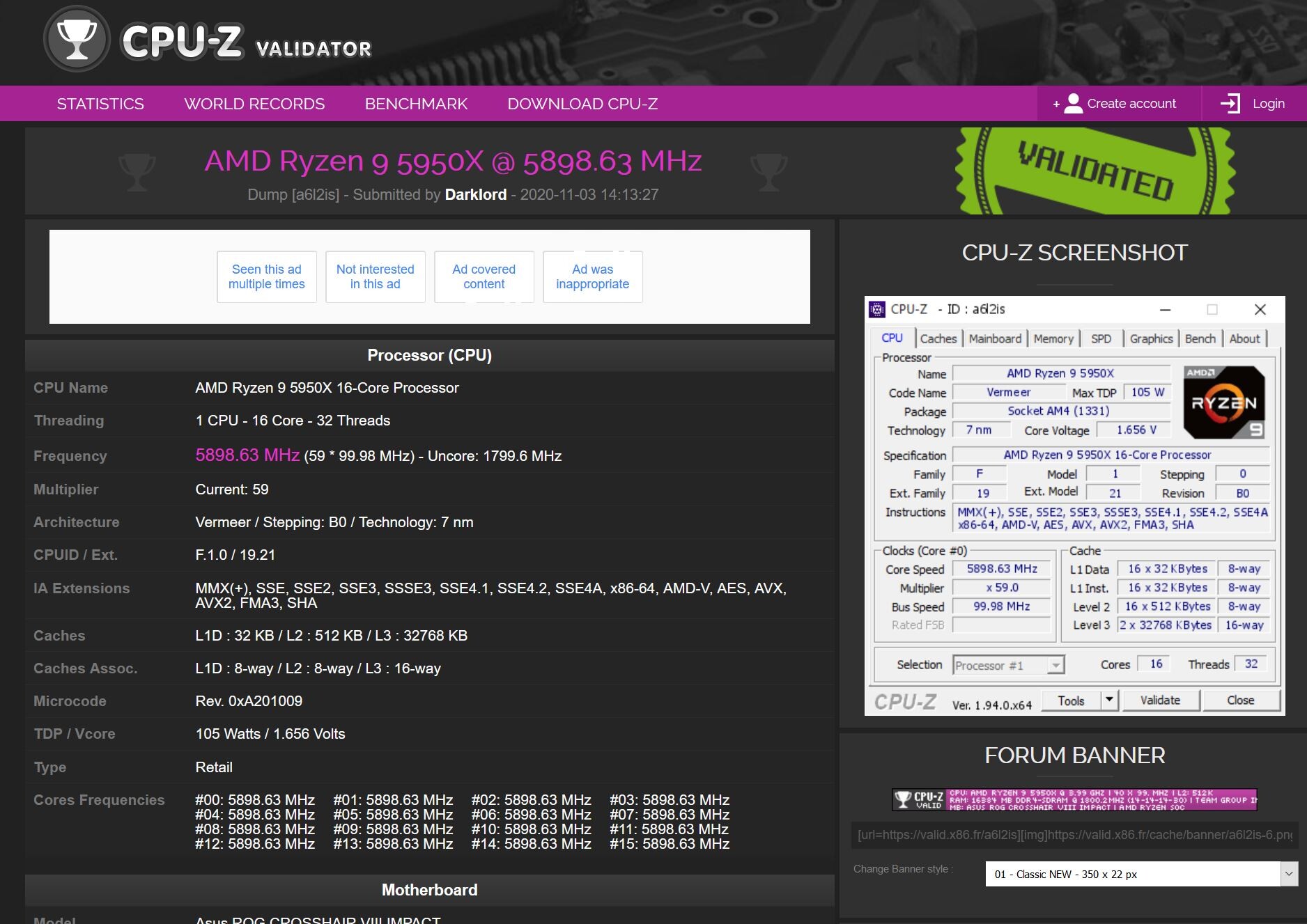 AMD Ryzen 9 5950X Review - Clock Frequencies, Boost & Overclocking