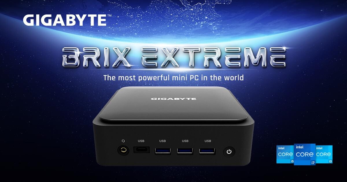 GIGABYTE Announces the BRIX Extreme, the Most Powerful Mini PC in the World