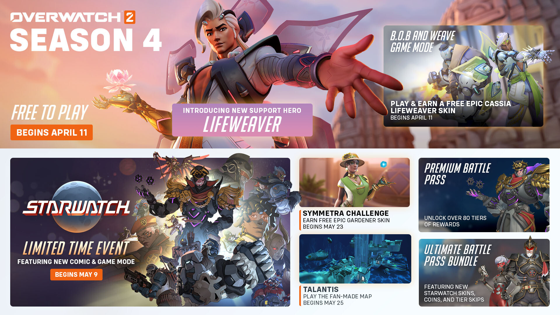 Overwatch 2 Season 4 Previewed In Trailer Blizzard Publishes Official S4 Roadmap Techpowerup