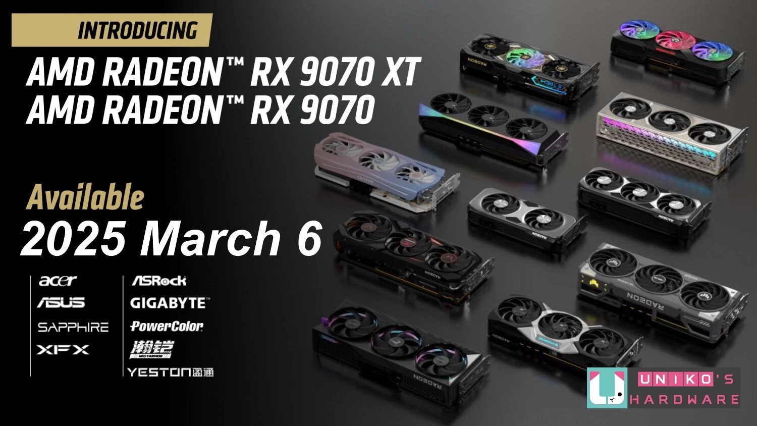 AMD Radeon RX 9070 XT Launch Allegedly Set for March 6