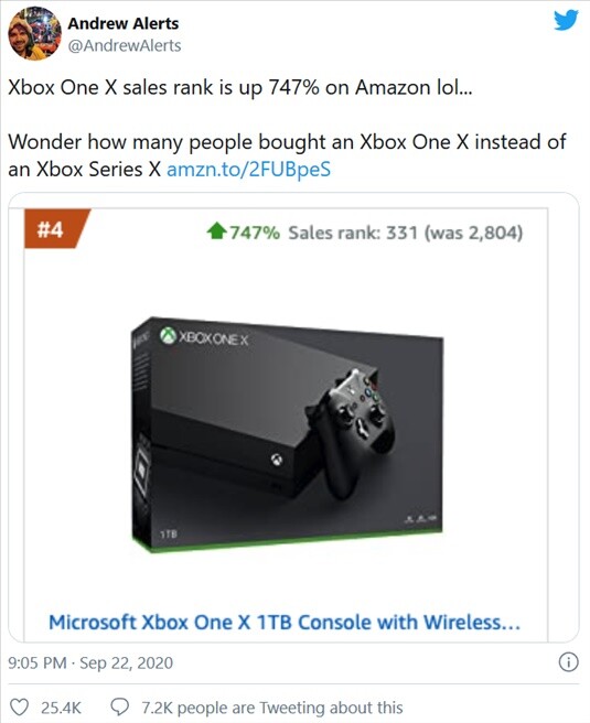 xbox one x out of stock