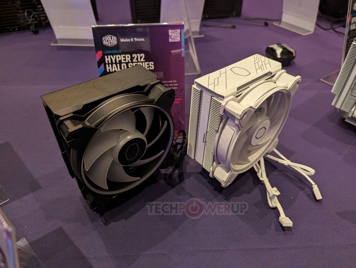 Cooler Master Hyper 212 Halo RGB CPU-Kühler - 120 mm - weiß