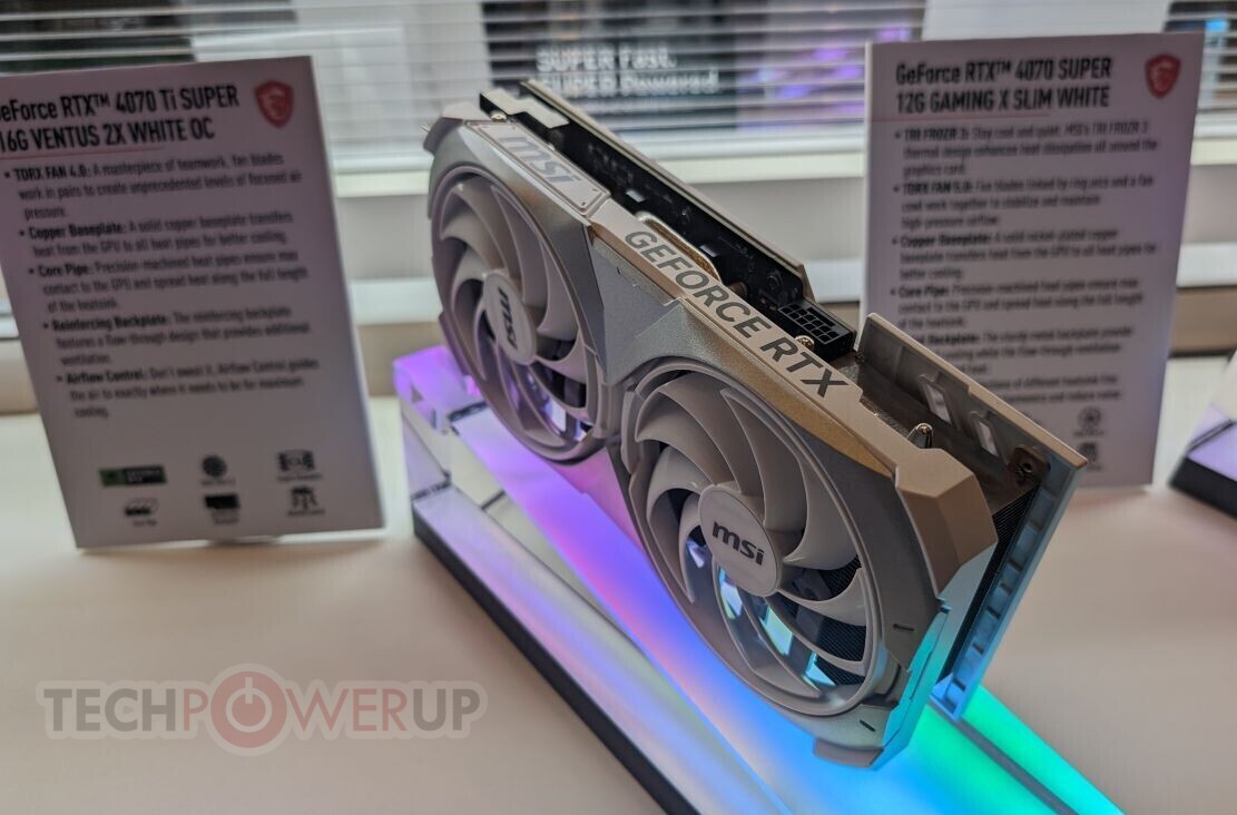 MSI Presents Lots of Custom GeForce RTX 40 SUPER Designs at CES