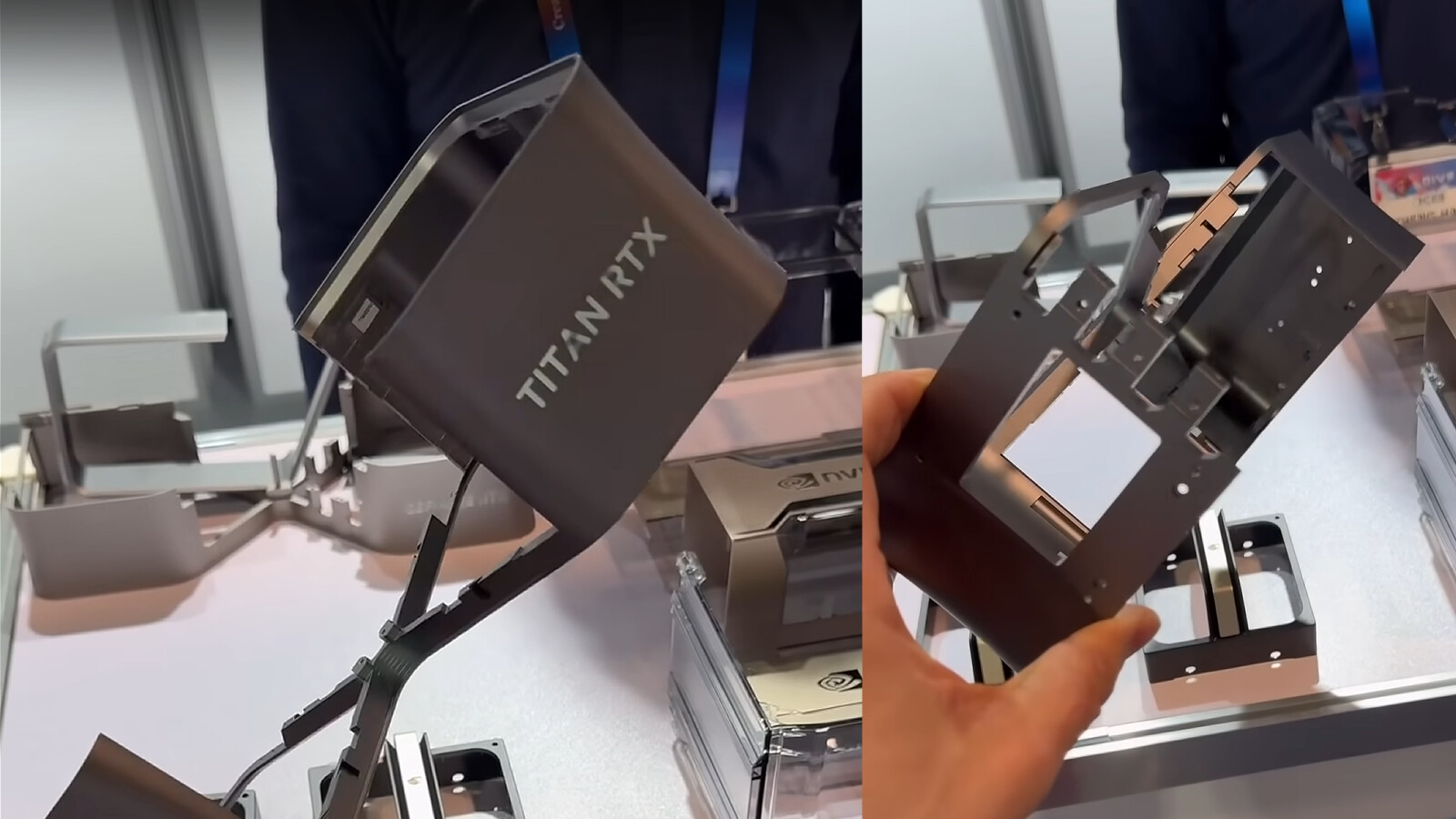 YouTuber Stumbles Upon NVIDIA GeForce RTX 4090 "TITAN" Part at CES 2025