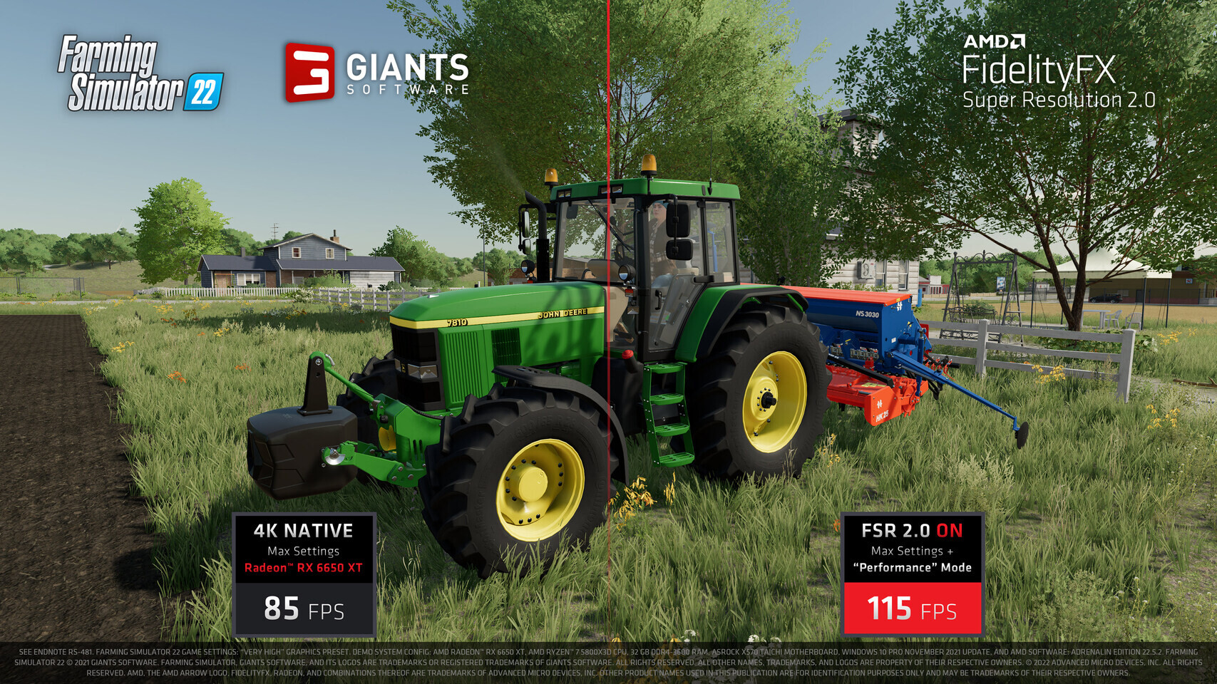 Farming Simulator 22  4K NVIDIA DLSS Comparison 