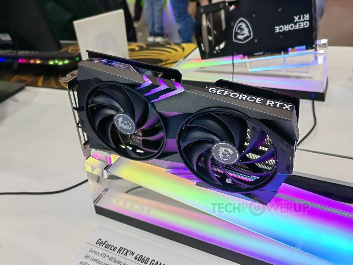 MSI Shows Off GeForce RTX 4060 Gaming X and Ventus 2X Graphics