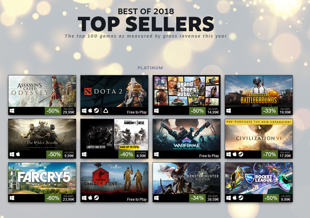 Steam's Global Top Sellers List Counts 4 Xbox Game Studios Titles -  ThisGenGaming