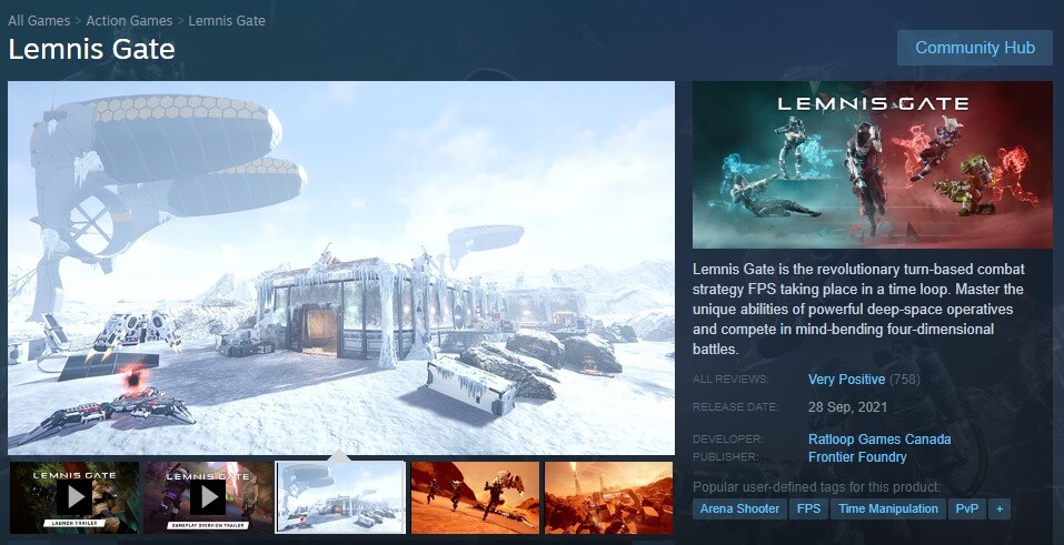 Lemnis Gate is a turn-based combat strategy FPS where time is the