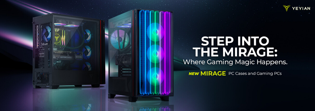 YEYIAN Unveils the MIRAGE Gaming PC Cases and Prebuilt Gaming Desktops ...