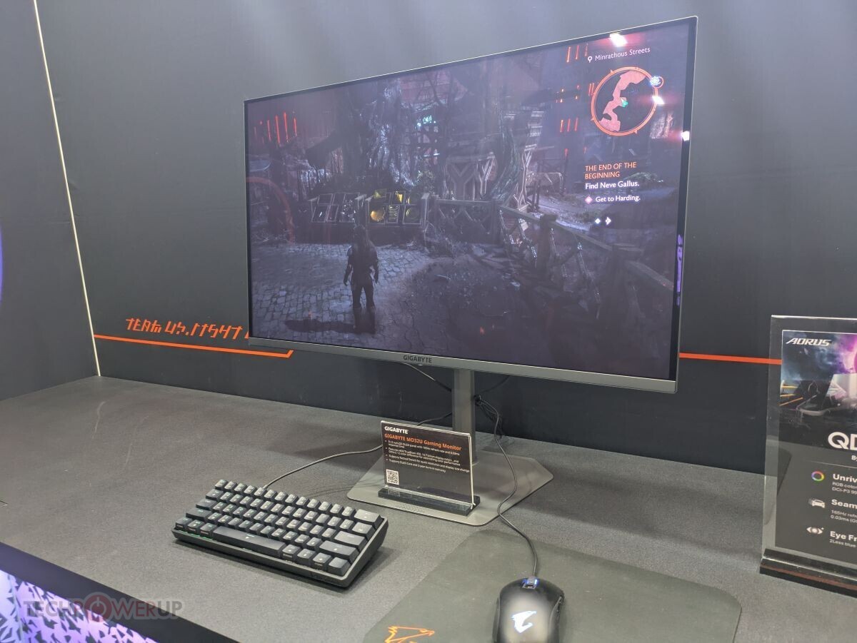 GIGABYTE Shows QD-OLED Gaming Monitors at CES 2025, up to 500 Hz Refresh Rate