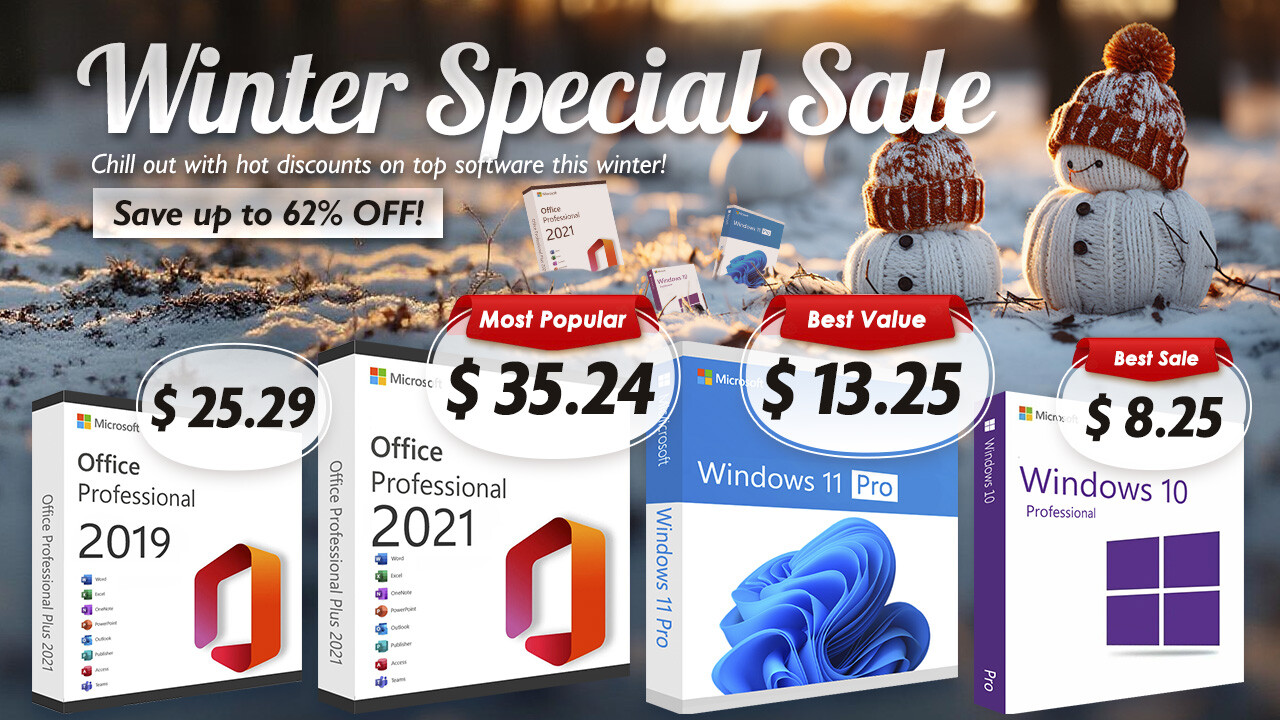 GoDeal24 Winter Special Sale Rolls On! Discounts on Genuine Software