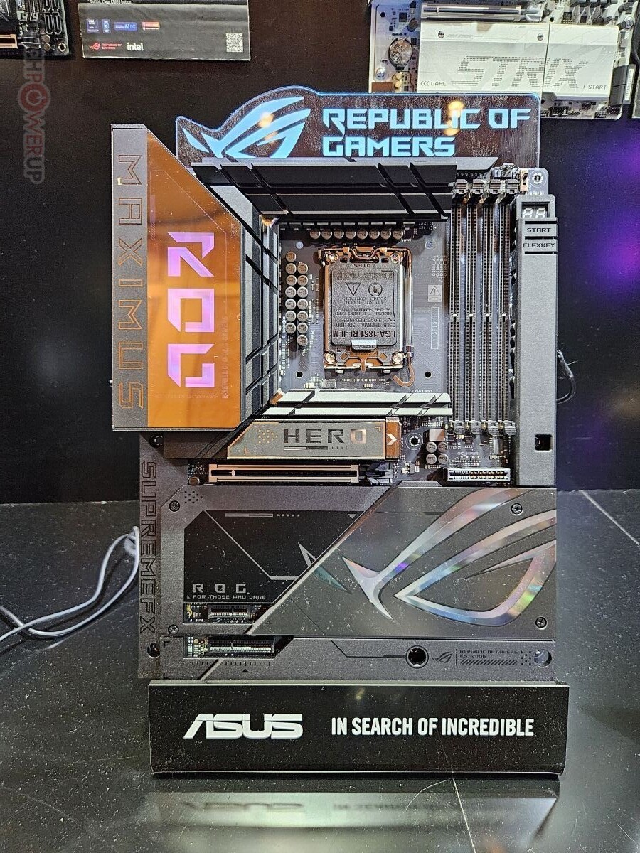 ASUS Shows BTF Motherboards with Hidden Power Connectors at CES 2025