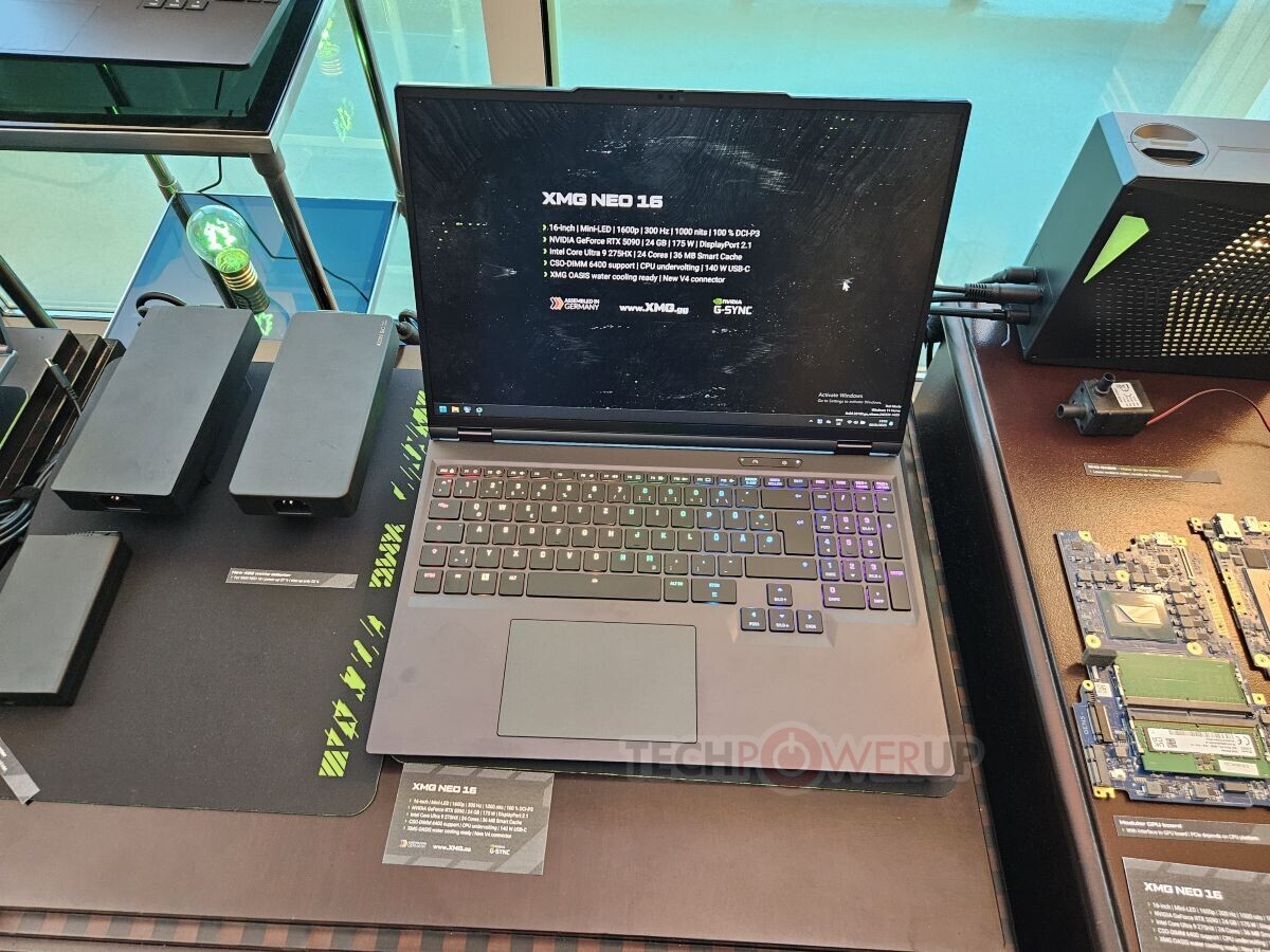 Schenker XMG Shows Off Laptops Featuring GeForce RTX 5090 Laptop GPU