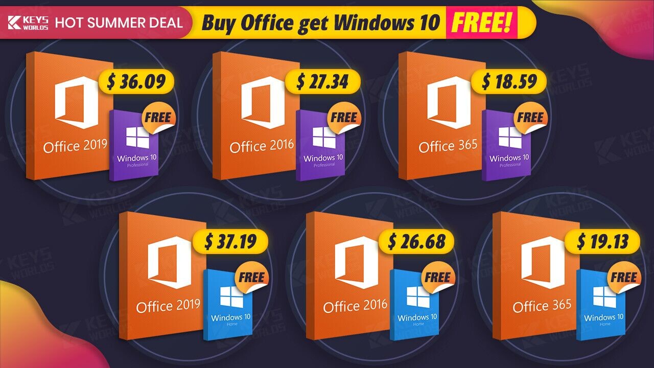 Acheter Windows 10 Pro + Office Home and Business 2019