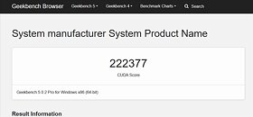 NVIDIA Ampere Geekbench