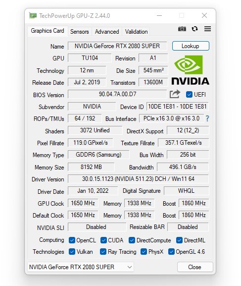 free instal GPU-Z 2.54.0