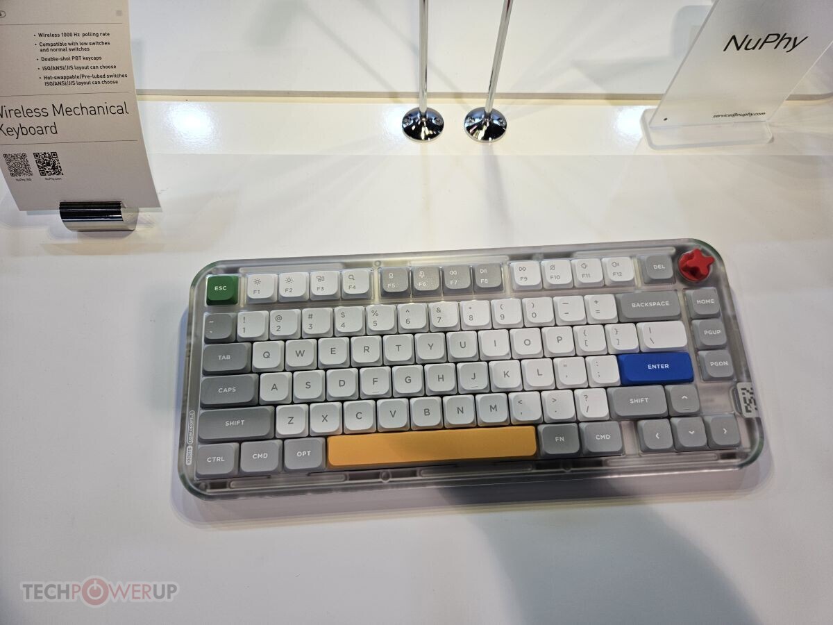 NuPhy Kick75 Wireless Mechanical Keyboard with 75% Layout Pictured