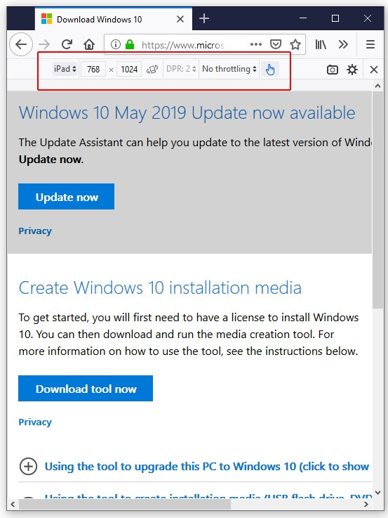 windows 10 media creation tool download 1903