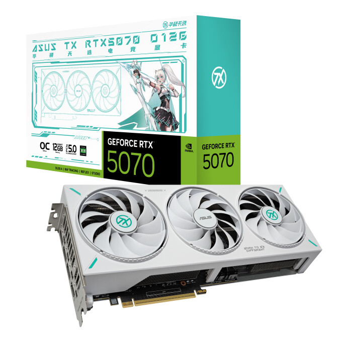 ASUS Debuts TX Gaming GeForce RTX 5070 12 GB Card Design in China